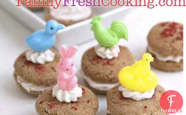 Tartas de Queso Crema de Fresa Whoopie-Sin Gluten
