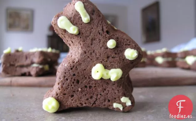 Pasteles Whoopie de Pascua: Estilo Conejito
