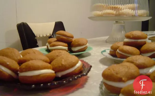 Tartas De Calabaza Con Relleno De Queso Crema De Arce