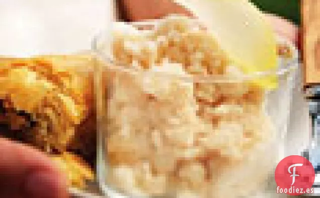 Baklava con Agua de Rosas y Granizado de Té