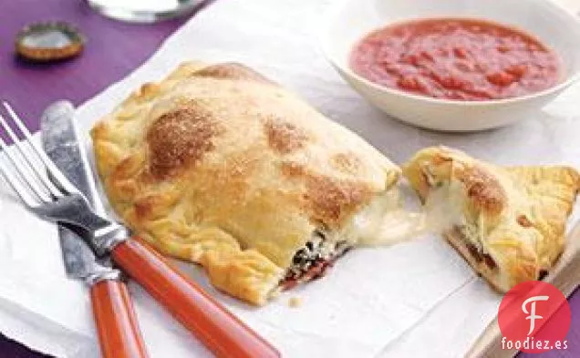 Calzones de tres quesos