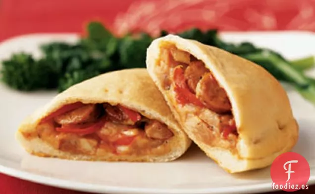 Calzones de Salchicha y Pimiento