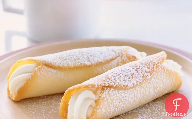 Cannoli de Galletas con Crema de Café