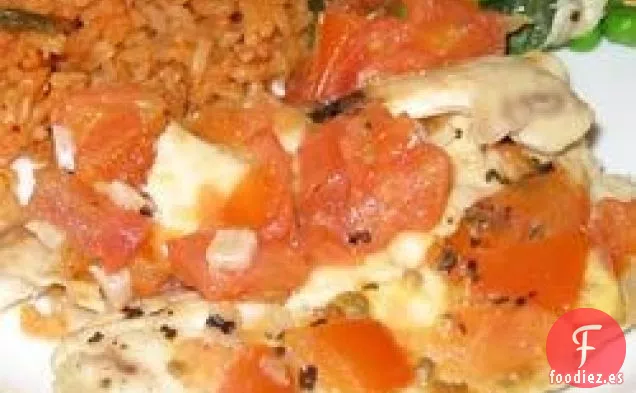 Tilapia Fácil con Vino y Tomates