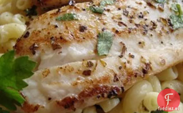 Tilapia de Limón al Horno con Pasta de Parmesano