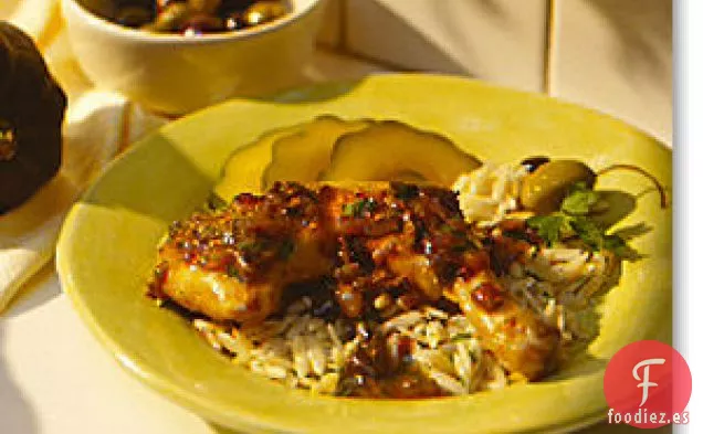 Pollo Con Ajo y Aceitunas