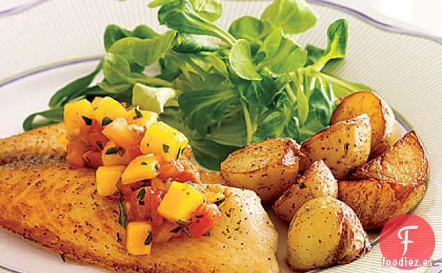 Pescado a la Parrilla con Salsa