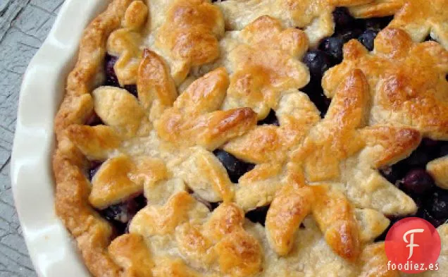 Tarta De Arándanos Con Corteza De Almendras Dulces