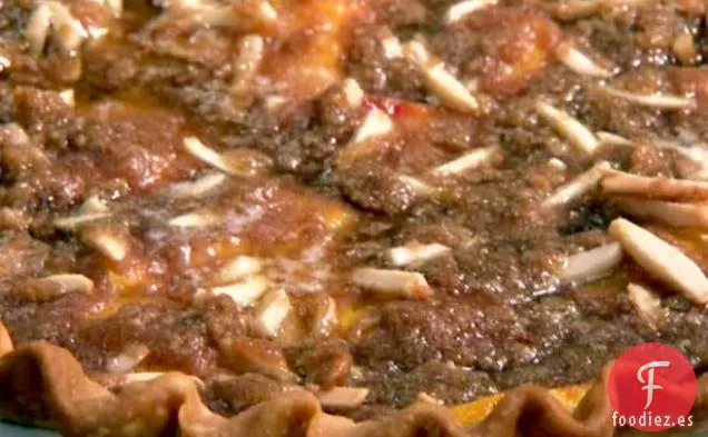 Pastel de Miga de Melocotón