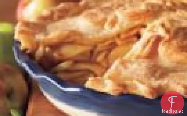 Pastel de manzana y queso cheddar