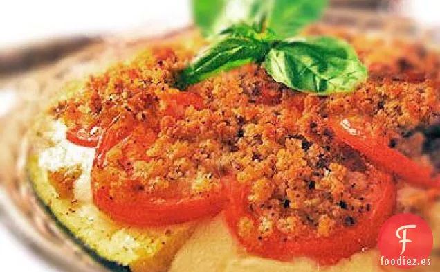 Pastel de Mozzarella de Tomate y Calabacín