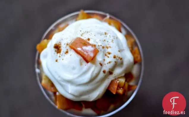 Parfait de Tarta de Manzana de Quinua con Especias