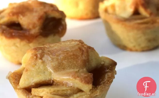 Mini Tartas De Manzana y Brandy Con Corteza De Harina De Maíz