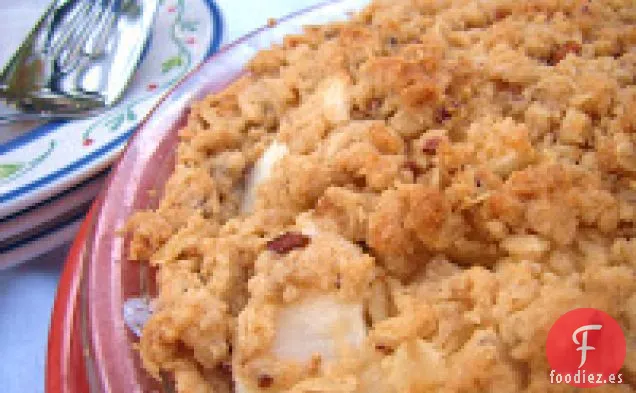 Pastel de Manzana con tapa de miga
