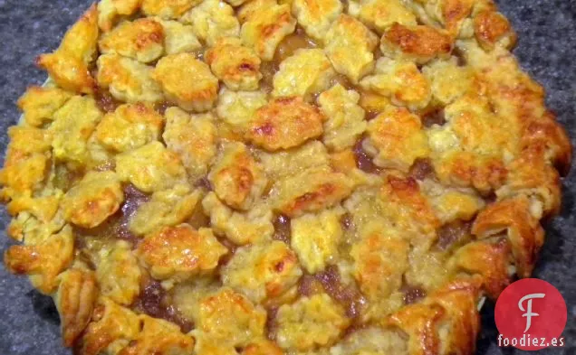 Tarta De Pera De Manzanas Con Corteza De Gruyere