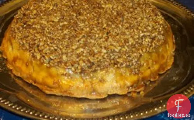 Tarta de Nuez de Manzana Invertida