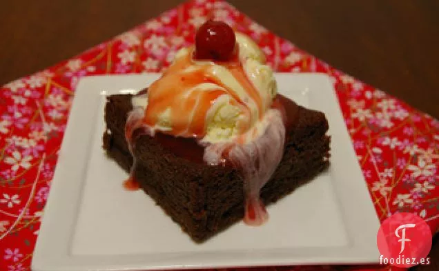 Brownies de Cereza de San Valentín