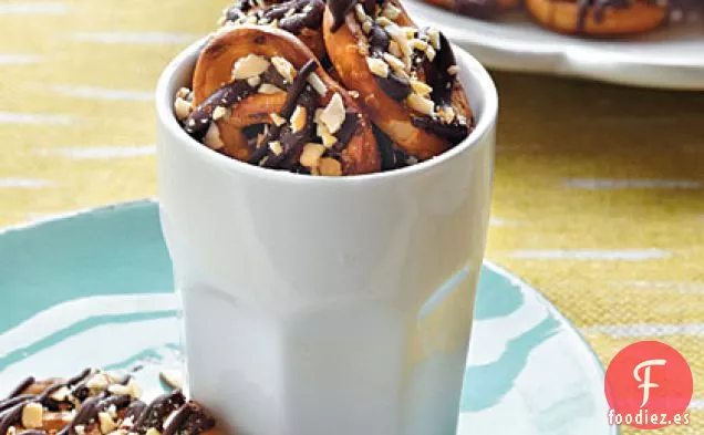 Pretzels de Chocolate y Almendras