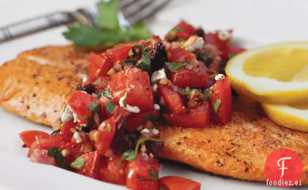 Trucha Al Horno Con Salsa Italiana