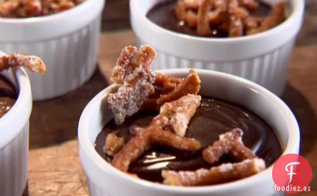 Budín de Chocolate y Pretzels