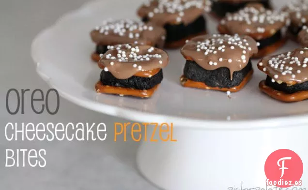 Bocados de Pretzel de Tarta de Queso Oreo