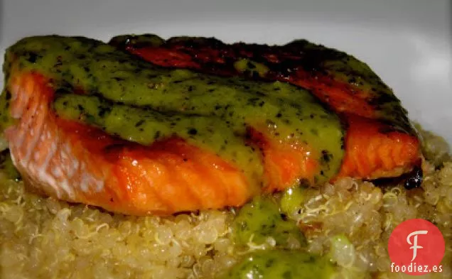 Trucha De Nueva Zelanda Con Vinagreta De Cilantro y lima