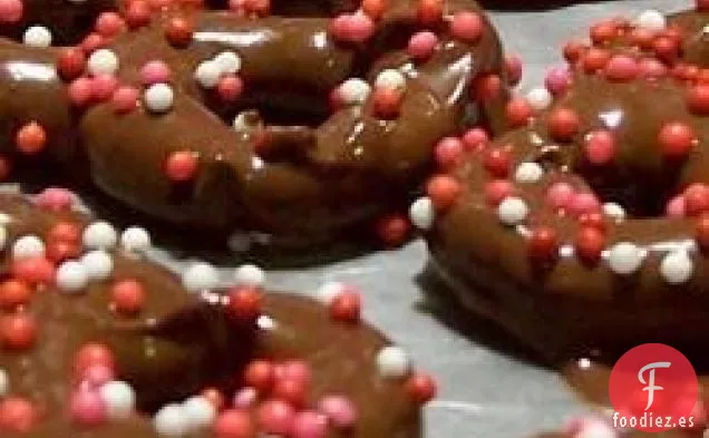 Pretzels Cubiertos de Chocolate