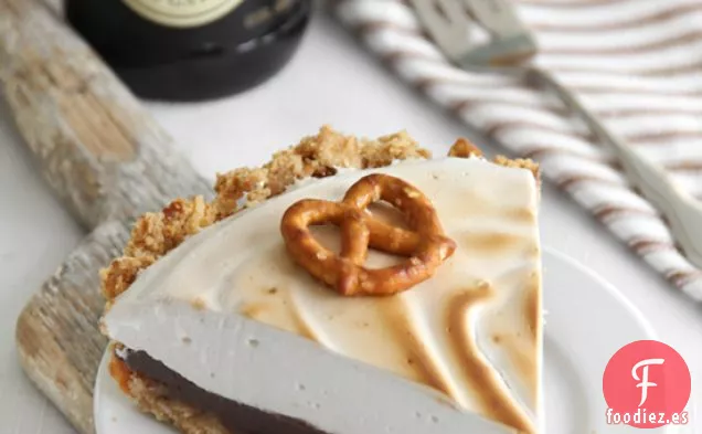 Pastel De Chocolate Guinness Dulce Y Salado Con Cerveza Malvavisco