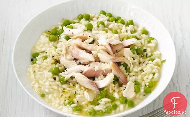 Arroz y Guisantes con Trucha