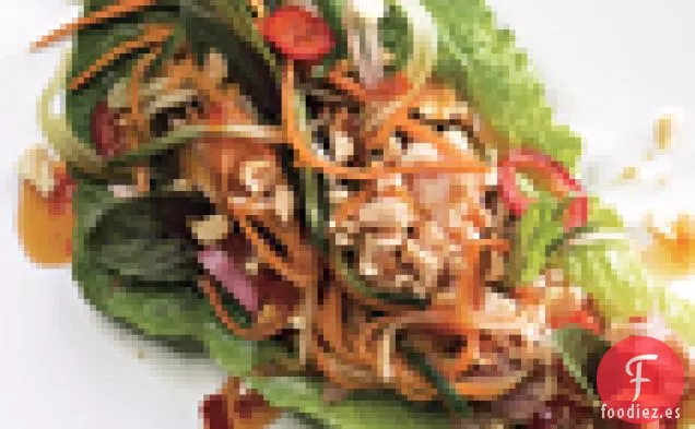 Envolturas de Lechuga con Trucha Ahumada