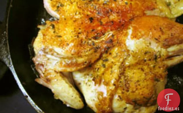 Cena de Esta Noche: Pollo de Ladrillo