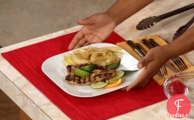 Pollo dijon a la Miel a la Parrilla Fácil