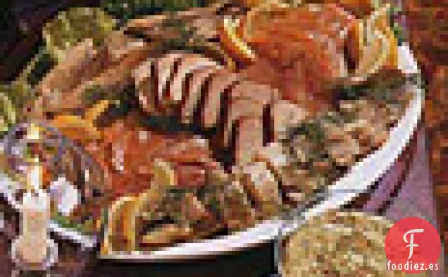 Pescado Ahumado con Mostaza, Eneldo y Salsa de Alcaparras