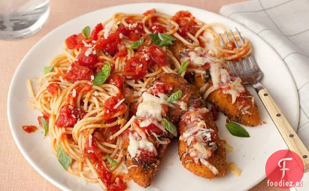 Pechugas De Pollo A La Parmesana Y Hierbas