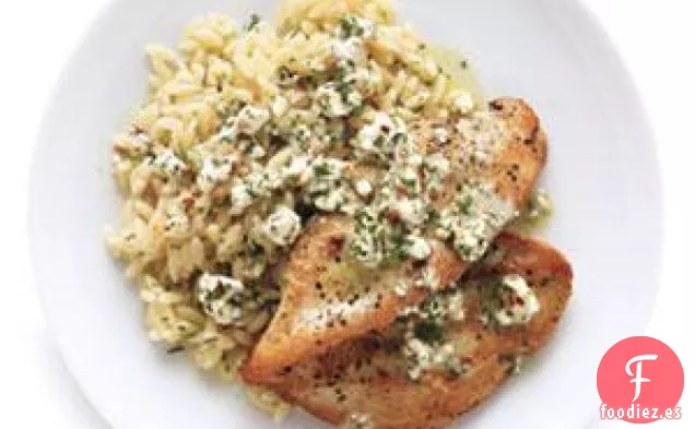 Pollo Con Vinagreta De Queso De Cabra