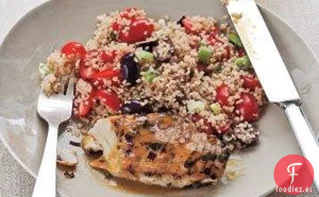 Pollo A La Naranja Con Pilaf De Bulgur