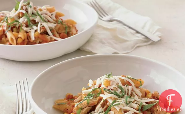 Pollo al Estilo Mexicano con Penne