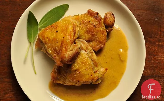 Pollo Con Salsa Cremosa De Mostaza Dijon