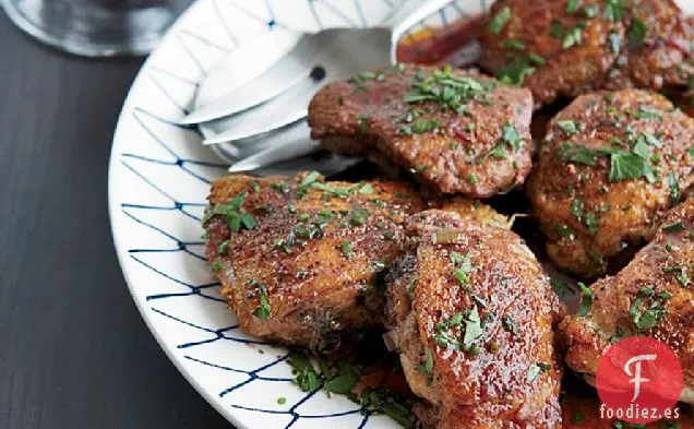 Muslos de Pollo Frotados con Especias