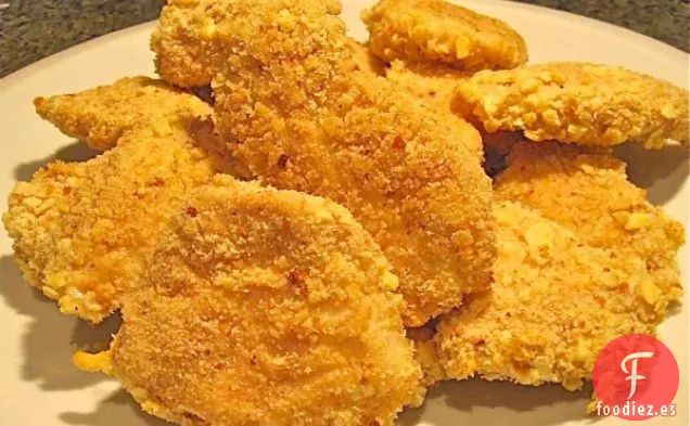 Nuggets de Pollo con Costra de Pez Dorado