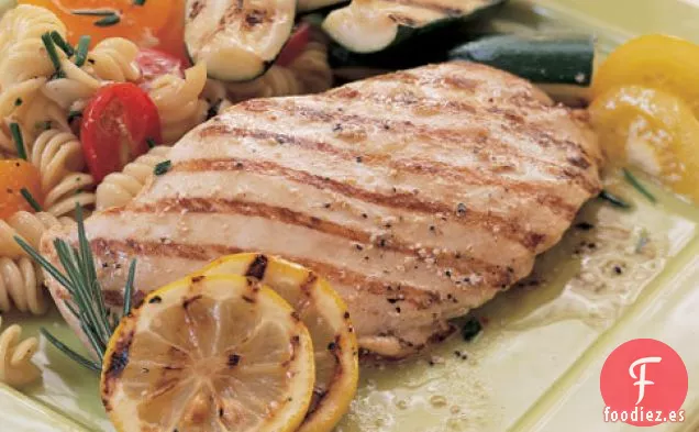 Pollo Al Limón Y Romero A La Parrilla