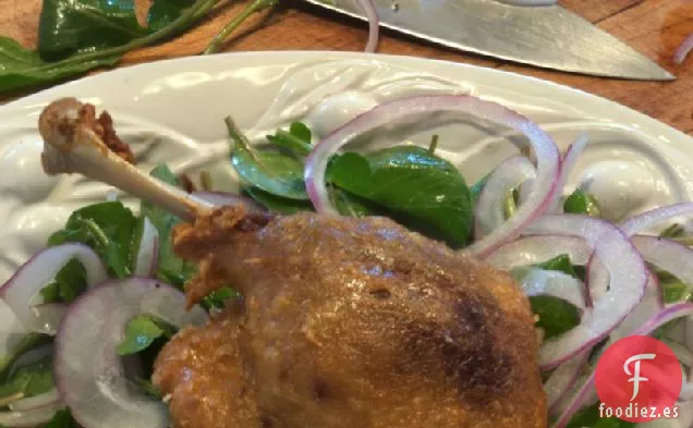 Confit de Pato Escalfado con Aceite de Oliva