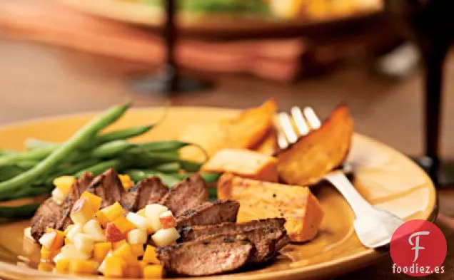 Miel a la Parrilla y Pechuga de Pato Glaseada con Chile