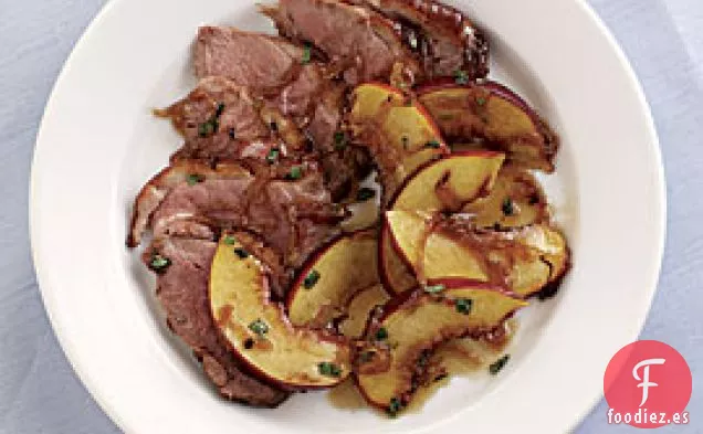 Pechugas De Pato Con Duraznos Y Estragón