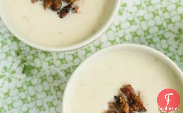 Sopa de Maíz Ahumado con Piel de Pato Crujiente