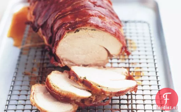 Pavo envuelto en jamón