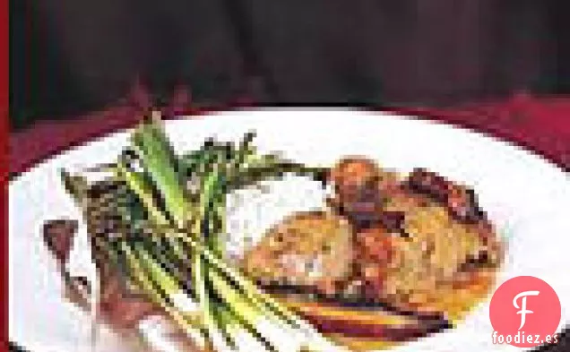 Pavo Estofado con vino y Porcini