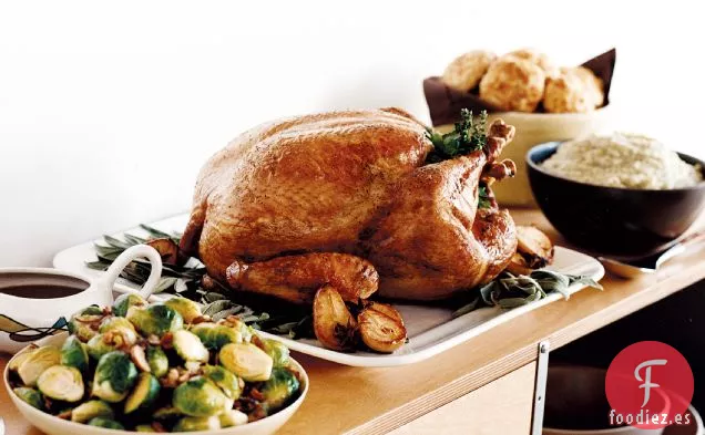 Pavo Asado a Hierbas con Salsa de Arce