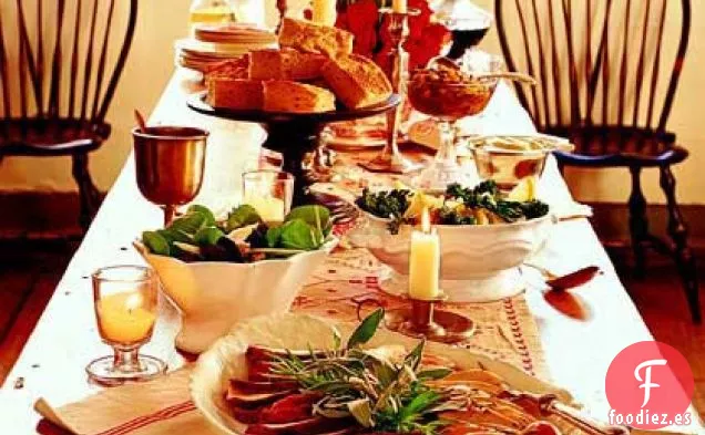 Pechuga de Pavo Asada con Ajo y Hierbas con Mayonesa de Estragón