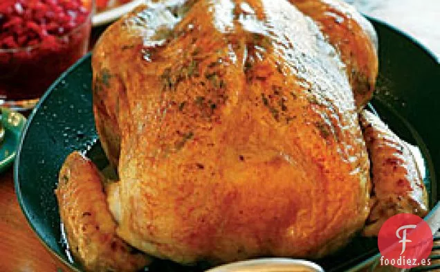 Pavo Asado En Salmuera Con Crema De Salvia